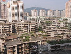 Bird-cage apartments in Guangzhou