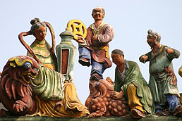 Roof carvings, Chen Clan Family Temple