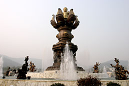 Lotus flower Buddha, Lingshan Buddhist resort