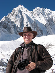 Peter on Jade Dragon Snow Mountain, near Lijiang
